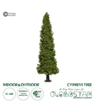 GloboStar® Artificial Garden CYPRESS TREE 21061 Τεχνητό Διακοσμητικό Δέντρο Κυπαρίσσι Μ145 x Π145 x Υ400cm